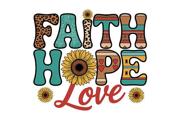 Faith PNG: Christian Valentine PNG for T-Shirt Designs