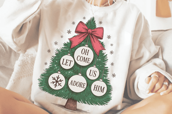 Jesus Christmas Coquette PNG Design for T-Shirt Designs