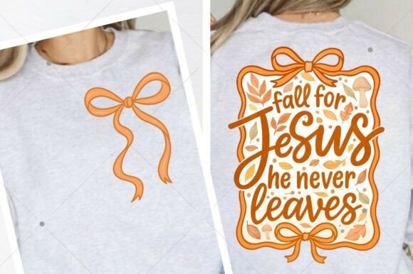 Jesus Fall PNG: Fall for Jesus He Never — T-Shirt Designs