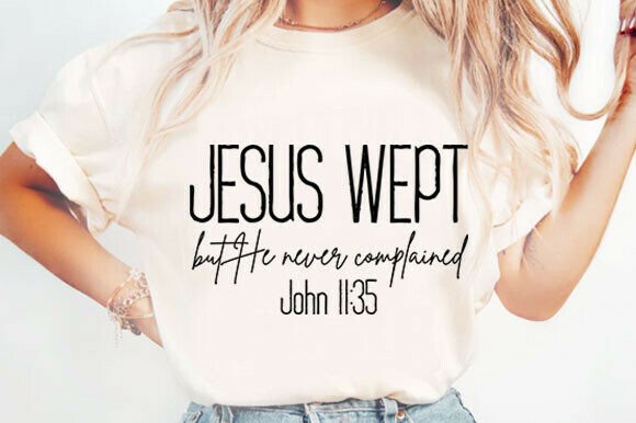 Jesus Wept Christian SVG