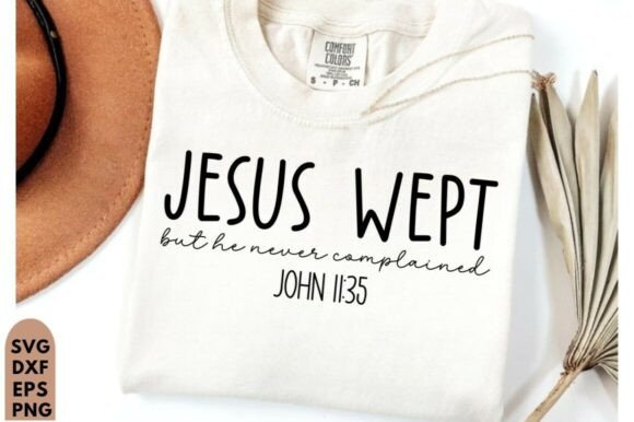Jesus Wept SVG PNG: Minimalist T-Shirt Designs