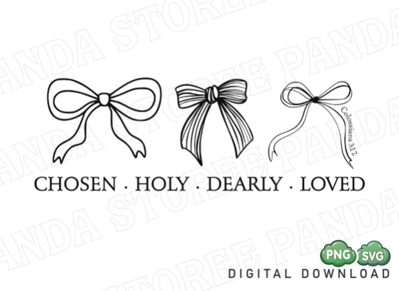 Minimalist Christian Bow SVG Bible Verse T-Shirt Designs